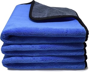 lot 8866 image: Premium Microfiber Car Drying Towels (3-Pack)  500 GSM High-Density Cleaning Cloths