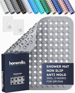 lot 8872 image: Non-Slip Anti-Mold Shower Mat (21 x 21)  Square Stall Mat