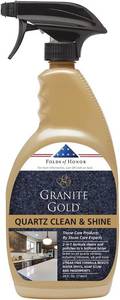 lot 8836 image: Granite Gold Quartz Clean & Shine Streak-Free Cleaner Deeps Cleans and Polishes All Quartz Surfaces Including Silestone, LG, and More, 24 Fl Oz