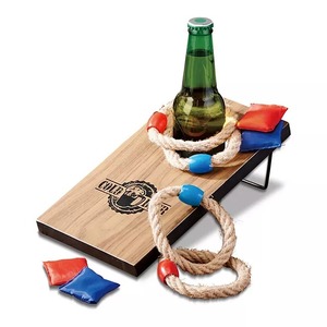 lot 8849 image: 2-in-1 Portable Bag & Ring Toss Game Set  Indoor & Outdoor Fun for Kids & Adults