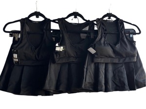 lot 2271 image: 3-Pack 2-Piece Active Sports Set  Sports Bra & Tennis Skort Outfit SM