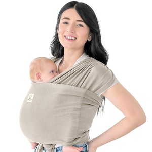 lot 2317 image: KeaBabies Baby Wrap Carrier Ring Sling - Easy to Wear, Adjustable D-Lite Baby Carrier Newborn to Toddler, Infant Carrying Shirt, Hands Free Bonding, Breathable Fabric Wearing Wrap (Stone Gray)