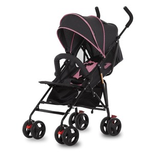lot 2327 image: Dream On Me Vista Moonwalk Baby Stroller in Pink, Lightweight Infant Stroller with Compact Fold, Multi-Position Recline Umbrella Stroller with Canopy, Extra Large Storage and Cup Holder