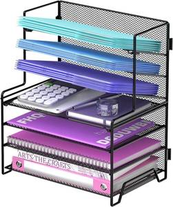 lot 8903 image: 7-Tier Metal Desk File Organizer