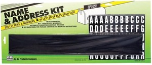 lot 8914 image: Vinyl Mailbox Name & Address Kit