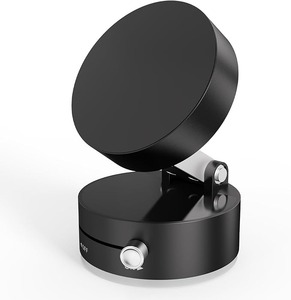 lot 8921 image: Vacuum Magnetic Phone Mount Holder with Metal Ring Compatible with All Smartphones (Includes MagSafe) (Black)