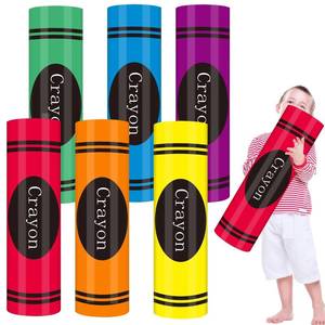 lot 8923 image: Jumbo 17-Inch Neon Cardboard Crayons (6-Piece Set)
