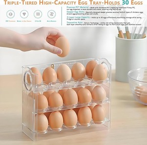 lot 8926 image: 3-Tier 30-Egg Refrigerator Organizer
