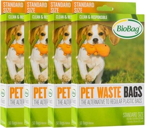 lot 8958 image: BioBag Compostable Pet Waste Bags (4-Pack)