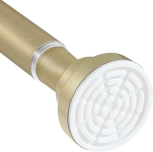 lot 8977 image: Adjustable Gold Tension Curtain Rod (2848 in)