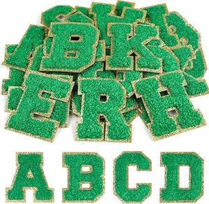 lot 8992 image: 26-Piece Chenille Letter Patches (AZ)