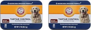 lot 22514 image: 2 Pack - Pets Tartar Control Dental Mints, Reduce Plaque & Tartar Build-up for All Dogs (Beef Flavor) (1.7 oz. per Tin)