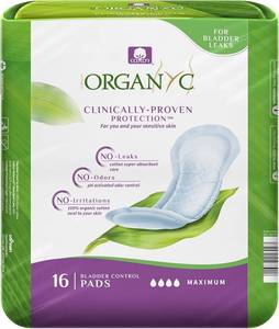 lot 22534 image: Organyc 100% Organic Cotton Incontinence Pads