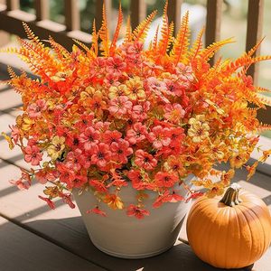 lot 22539 image: HyeFlora 14-Bundle Artificial Fall Floral Set
