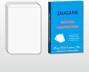 lot 22560 image: Instant Protection IMAGAME Self-Sealing Laminating Pouches (20-Pack)