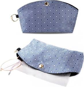lot 22567 image: Ultra-Soft Eyeglass Case with Carabiner Clip & Cleaning Cloth