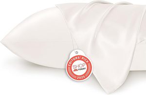 lot 22573 image: Silk-Smooth Sleep Bedsure Satin Pillowcase (2-Pack)