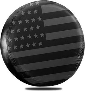 lot 22580 image: Patriotic Protection WSSROGY US Flag Spare Tire Cover