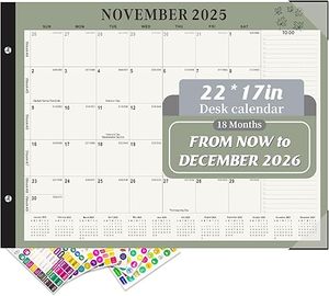 lot 22584 image: Streamlined Organization Gannyfer 2026 Large Desk Calendar