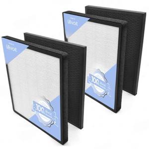 lot 22586 image: Breathe Cleaner Genuine LEVOIT LV-PUR131 Replacement Filters (2-Pack)