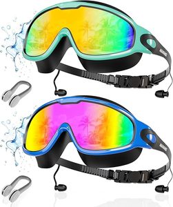 lot 22590 image: Crystal Clear Vision Adult Wide-View Swim Goggles