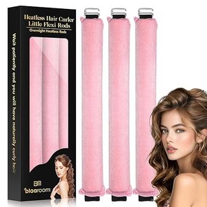 lot 22596 image: Wake Up to Curls Overnight Heatless Hair Curler Set (3-Pack)