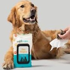 lot 22559 image: 1-Case Fragrance Free Pet Grooming Wipes for Gentle Cleansing on Paws, Ears, Fur, and Delicate Areas Without Irritation or Discomfort (Total 400 Wipes)