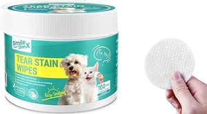 lot 8998 image: Pet Eye Cleaning Wipes (100 Count, Unscented)