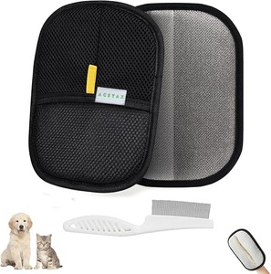 lot 9000 image: 2-Pack Electrostatic Pet Hair Removal Gloves