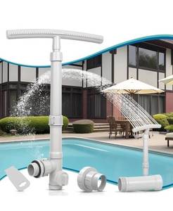 lot 9019 image: Adjustable Waterfall Pool Fountain
