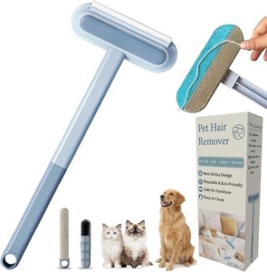 lot 9041 image: 4-in-1 Multi-Functional Pet Hair Remover Brush