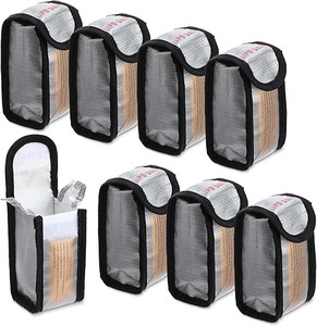 lot 9059 image: 8-Pack Fireproof Lipo Battery Bags
