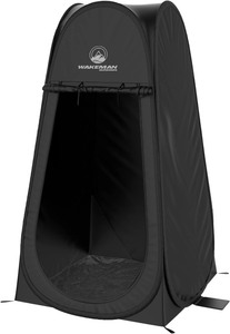 lot 2289 image: Wakeman Pop Up Changing Tent, 3.3 x 3.3 x 6.2ft, Camping Shower Tent for Portable Toilet Stall or Dressing Room with Carry Bag for Camping, Beach, or Tailgate, Polyester