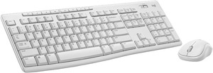 lot 2292 image: Logitech MK270 Wireless Keyboard and Mouse Combo for Windows, 2.4 GHz, 8 Multimedia Keys, PC, Laptop, Wireless Keyboard Compact Mouse Combo - White