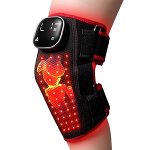 lot 2303 image: Red Light Therapy for Knee, Heated Knee Massager for Pain Relief, Cordless Knee Wrap with Vibration Massage, 3000mAh Battery, 660 & 850nm Near Infrared Light Therapy for JointElbowShoulder