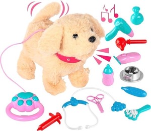 lot 2306 image: Electronic Plush Puppy Dog Walking Barking Toy Puppy with Remote Control Leash, Interactive Plush That Walks, Wags Tail, and Barks, Soft Pretend Pet