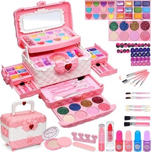 lot 2307 image: Kids Makeup Sets for Girls - Kids Makeup Sets for Girls 3-4,Play Make Up Kit,Maquillaje para Nias, Best Toys for Little Girl,Princess Toddler Kid Stuff, Ages456789 10-12 Year Old Girl Birthday Gifts