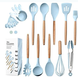 The Essentials 12 Piece Blue Silicone Kitchen Utensil Set - Retail: $29