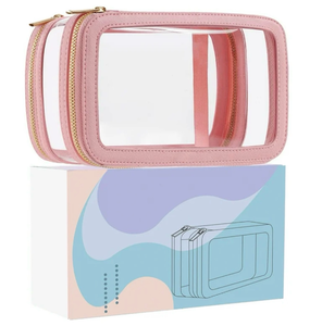 lot 1276 image: Clear Water Proof Make Up Bag - Retail $0