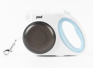 lot 2074 image: Retractable Dog Leash With Flashlight, 13 FT , Treat Compartments, and Hidden Poop Bag Holder - Retail $26