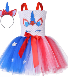 lot 5029 image: Unicorn 4 th of July Costume. 3T-4T - Retail $29