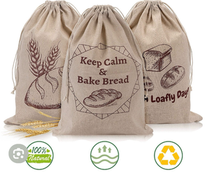 lot 5057 image: Koaland Linen Bread Bags. 3 Pack - Retail $18