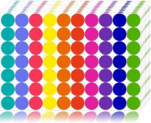 lot 2813 image: 3-Pack Color Coding Dot Stickers - 4,200 Total, 34 Round, 10 Bright Colors (1,400 per pack) Perfect for Home, School, Office, Garage Sales