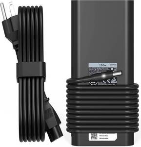 lot 2828 image: 130W 4.5mm Round Tip AC Adapter Laptop Charger Compatible with Dell XPS, OptiPlex, Inspiron, Precision (various models listed in description) Includes Power Cord