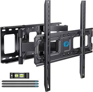 lot 2835 image: Pipishell TV Wall Mount for 26-74 inch LED LCD OLED 4K TVs up to 99lbs, Full Motion TV Mount Bracket Articulating Swivel Extension Tilting Leveling Max VESA 400x400mm, Fits 1216 Inch Wood Studs