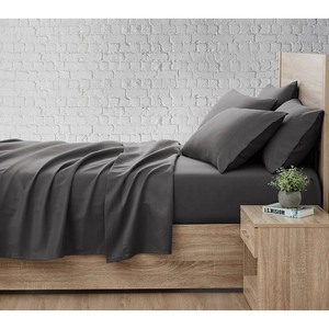 lot 3665 image: Serta So Cool 3-Piece Sheet Set, Grey, Twin