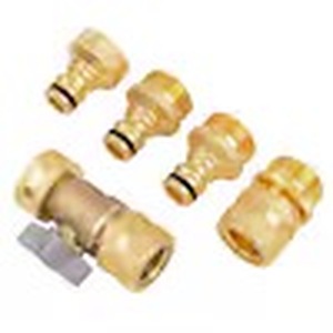 lot 3672 image: Project Source Garden Hose Quick Connect Kit 5 Pc