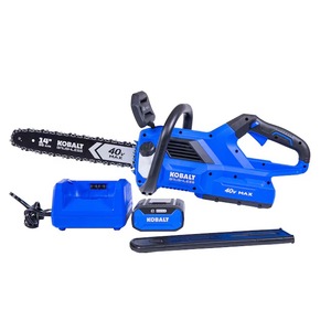 lot 3684 image:  Retail $259.00 Kobalt Gen4 40-volt 14-in Battery 4.0 Ah Chainsaw Battery Included Charger Included