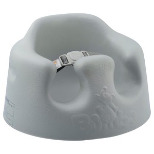 lot 3692 image: Bumbo Baby Infant Soft Foam Comfortable Support Wide Floor Seat with 3 Point Adjustable Harness for Ages 3 to 12 Months, Cool Grey