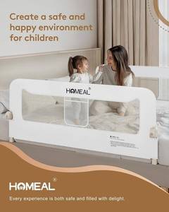 lot 9101 image: HOMEAL 59 Foldable Toddler Bed Rail